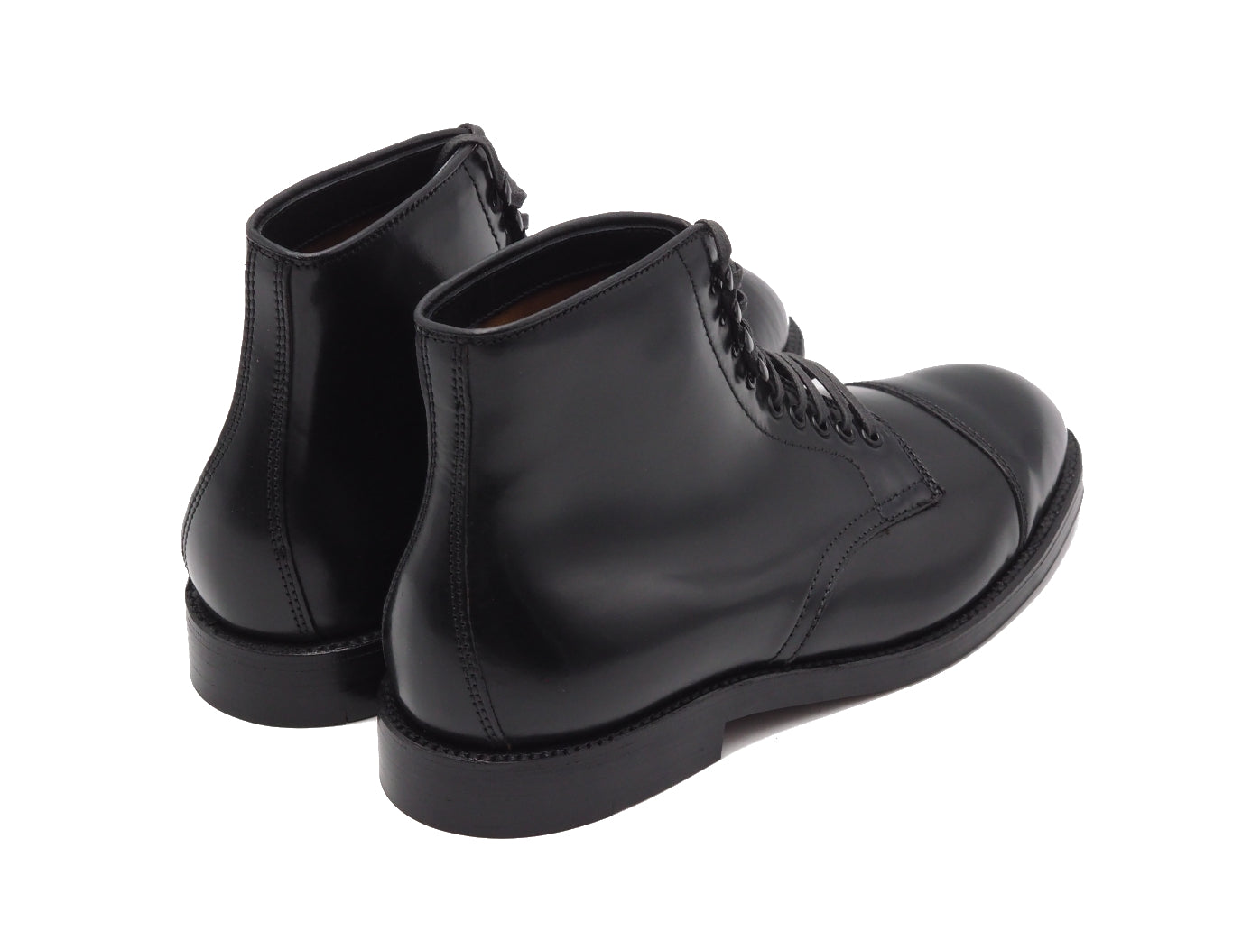 Straight Cap Toe Boot Black Cordovan – Double Monk