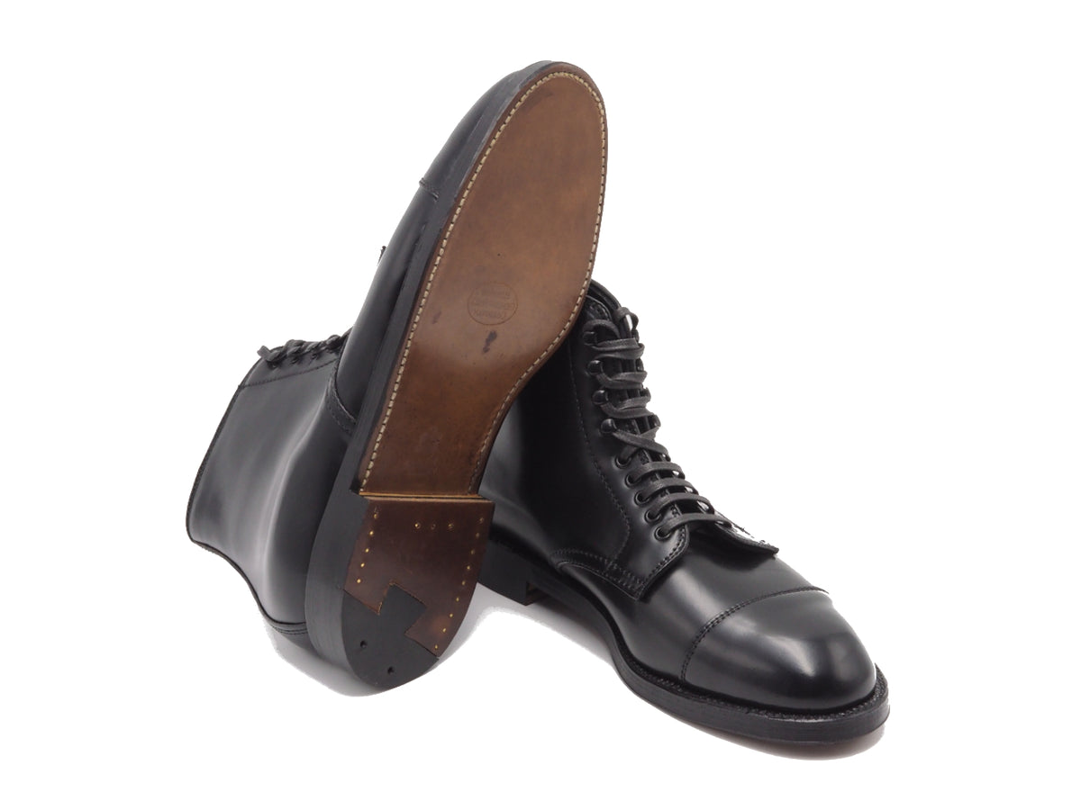 Straight Cap Toe Boot Black Cordovan