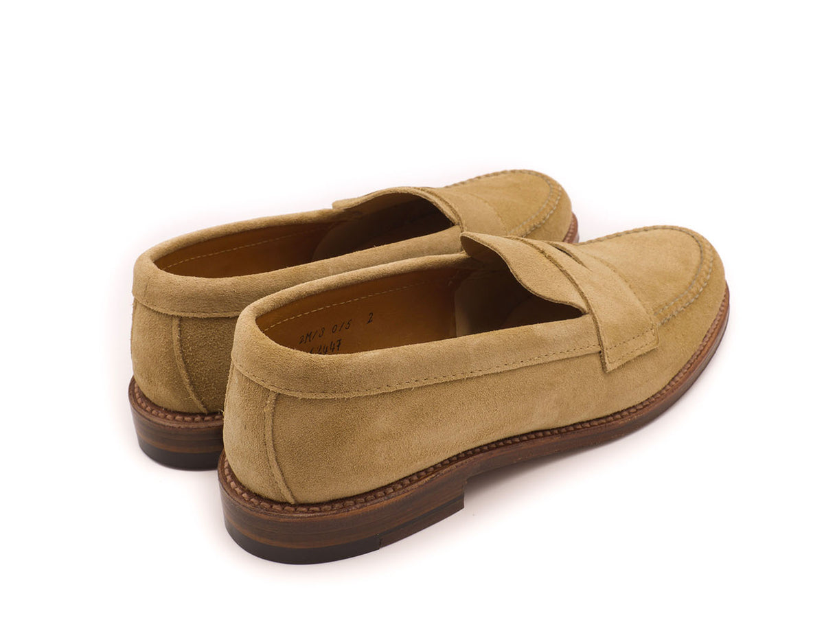 Unlined Handsewn Penny Loafer Tan Suede
