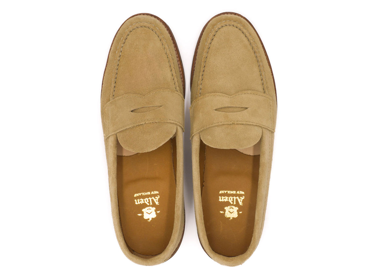 Unlined Handsewn Penny Loafer Tan Suede