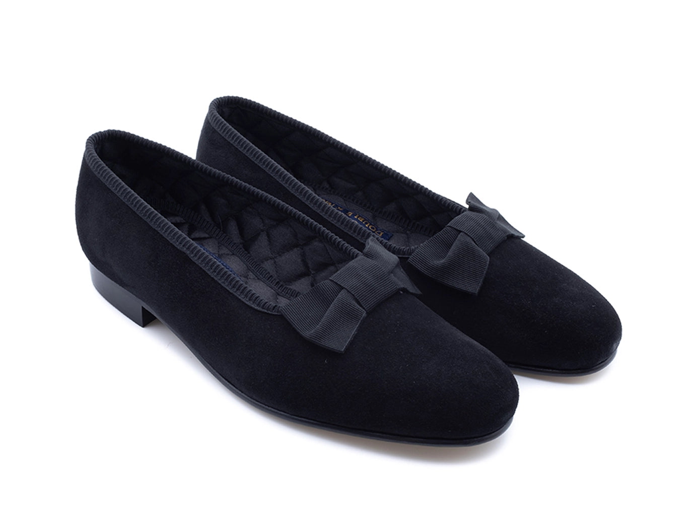Opera Pump Black Suede – Double Monk