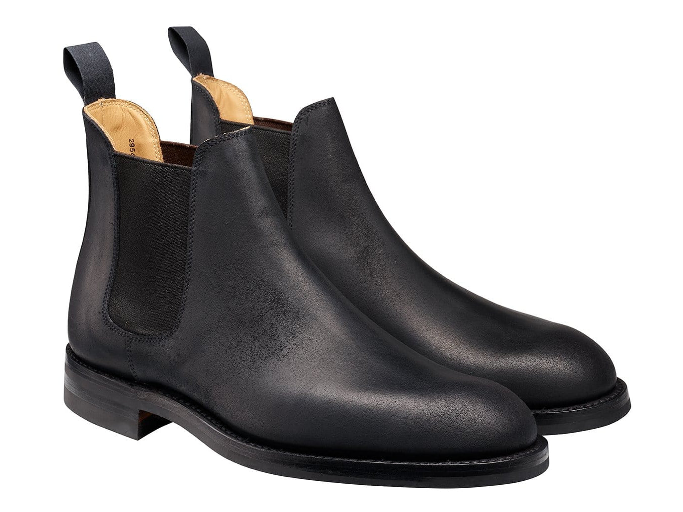 Crockett & Jones Chelsea 5 Black Rough-Out Suede [PRE-ORDER