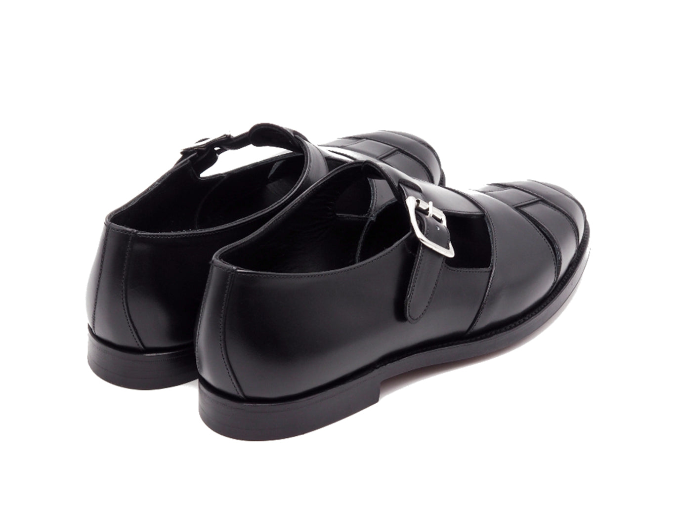 Fisherman Black Calf – Double Monk