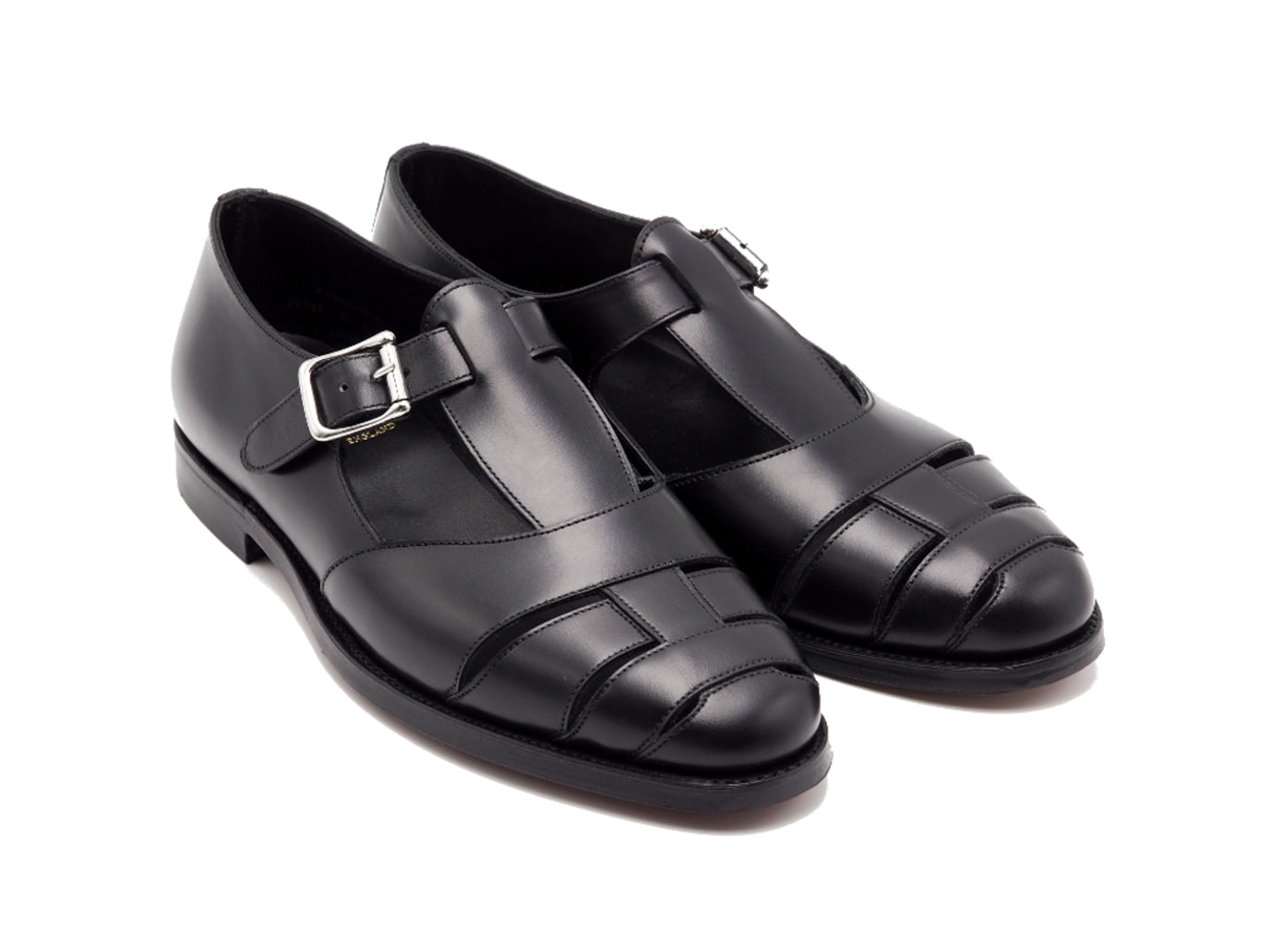 靴 Crockett & Jones Black Monk Strap Shoes Monkton25118A-C01L11_ef88f8f5-