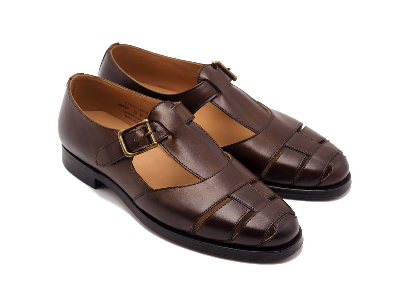Fisherman Dark Brown Burnished Calf – Double Monk