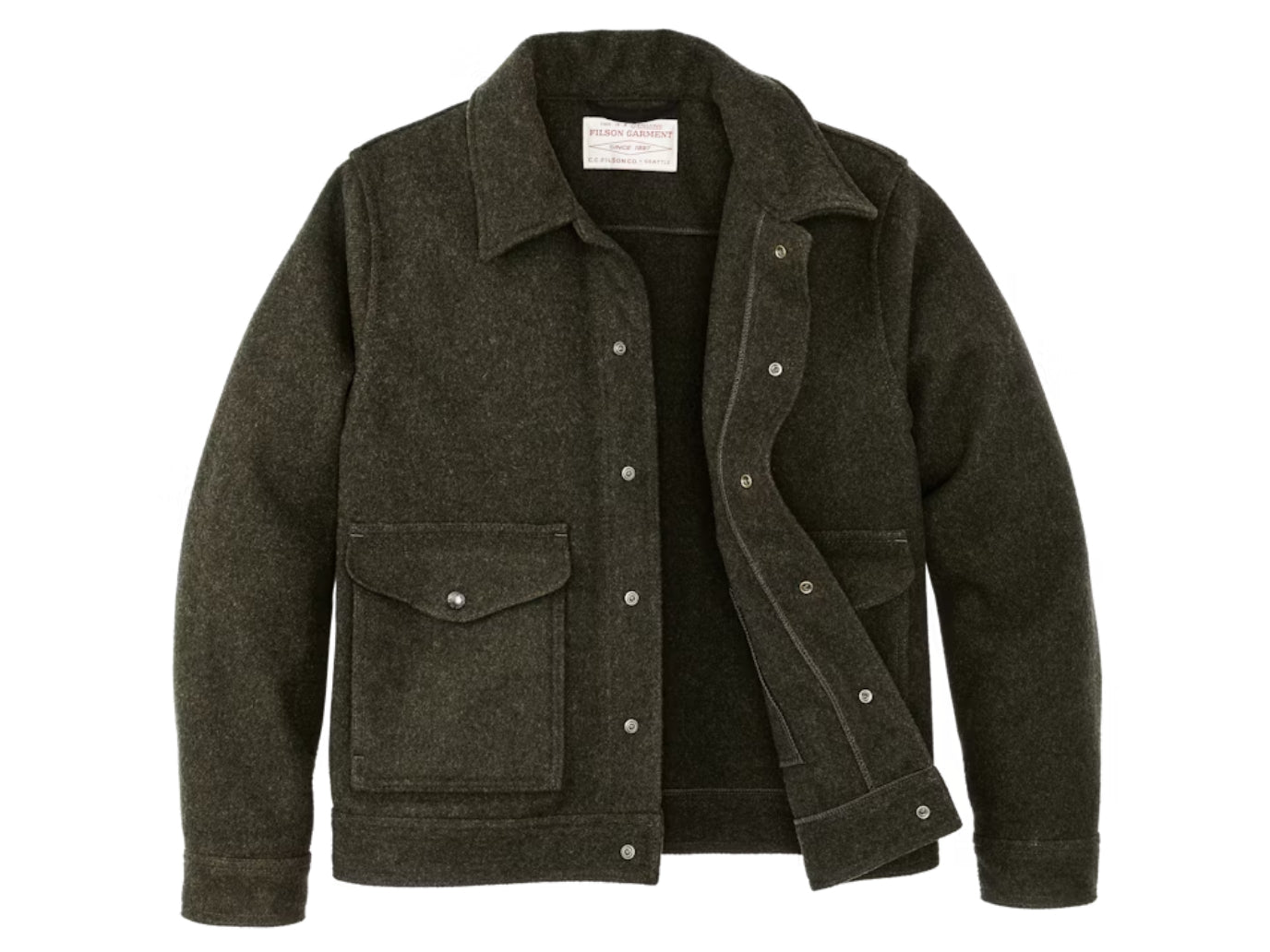 ジャケット・アウター CCU FORESTDOUBLE MACKINAW SHIRT JACKET 2 Filson-Mackinaw-Work-Jacket-