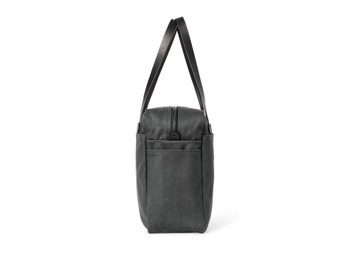 Tote Bag With Zipper Faded Black - Limited Edition