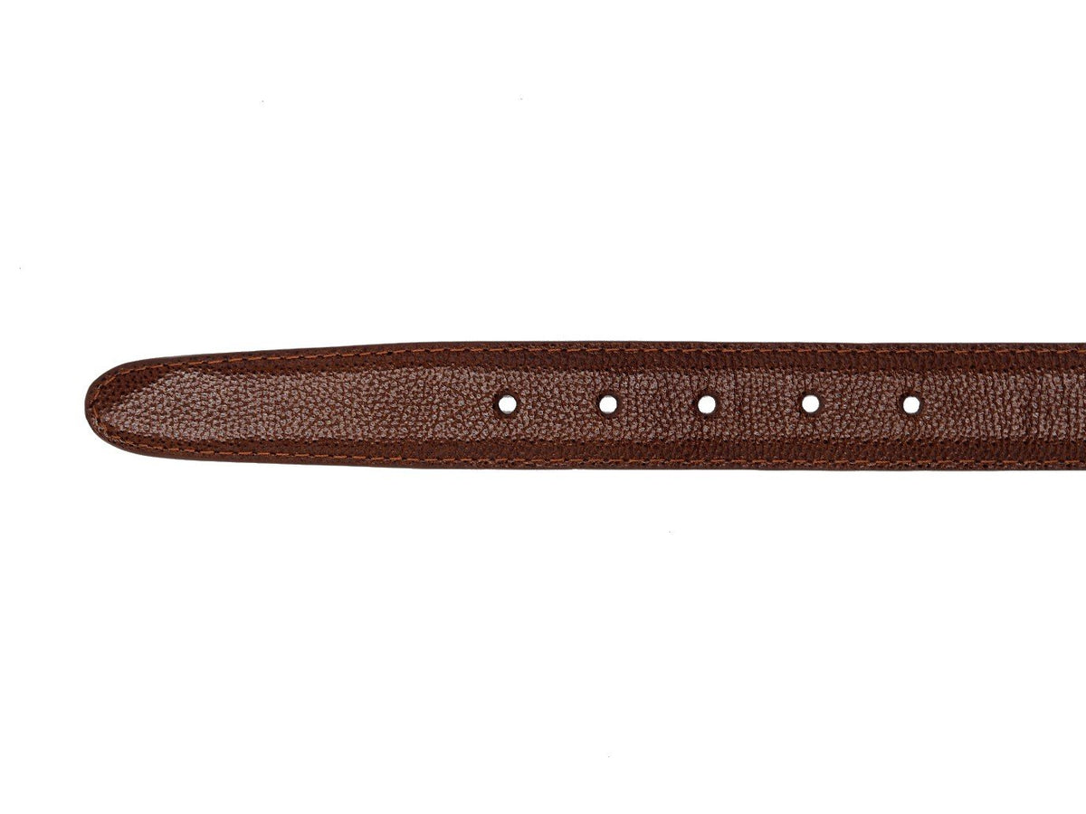 Alden brown alpine grain belt punch holes and end