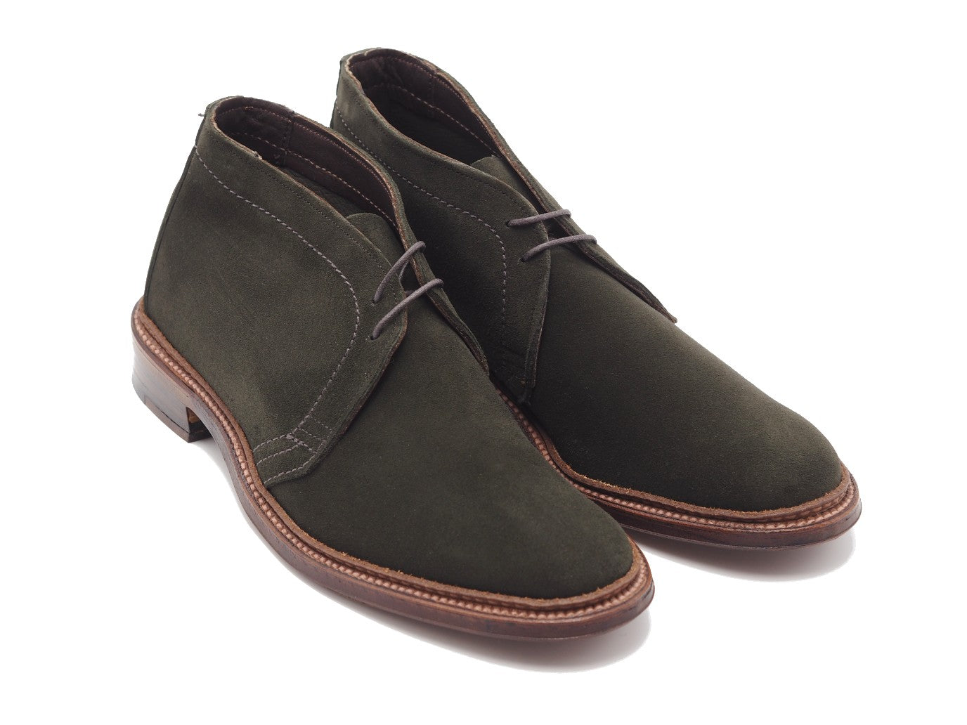 Green suede 2025 chukka boots