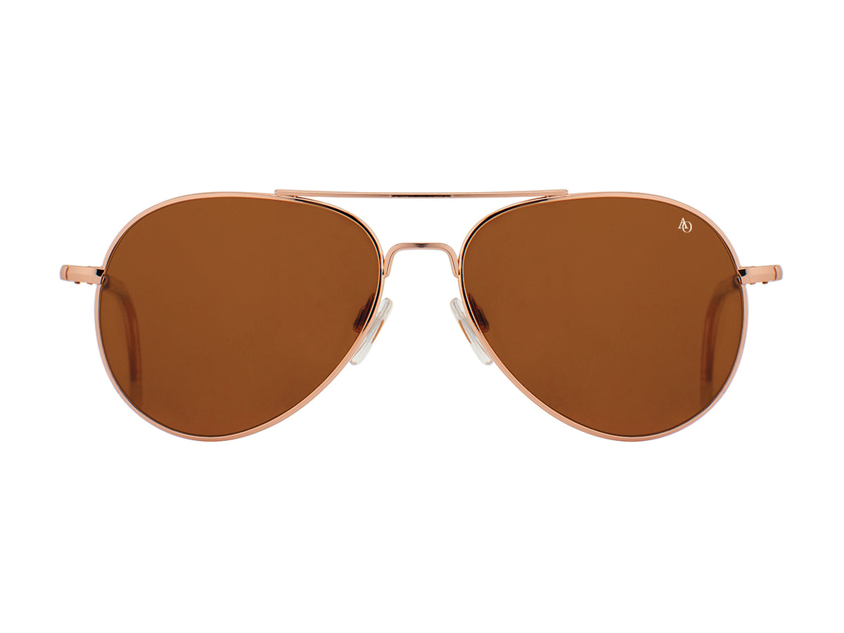 General Rose Gold Brown Glass Lens