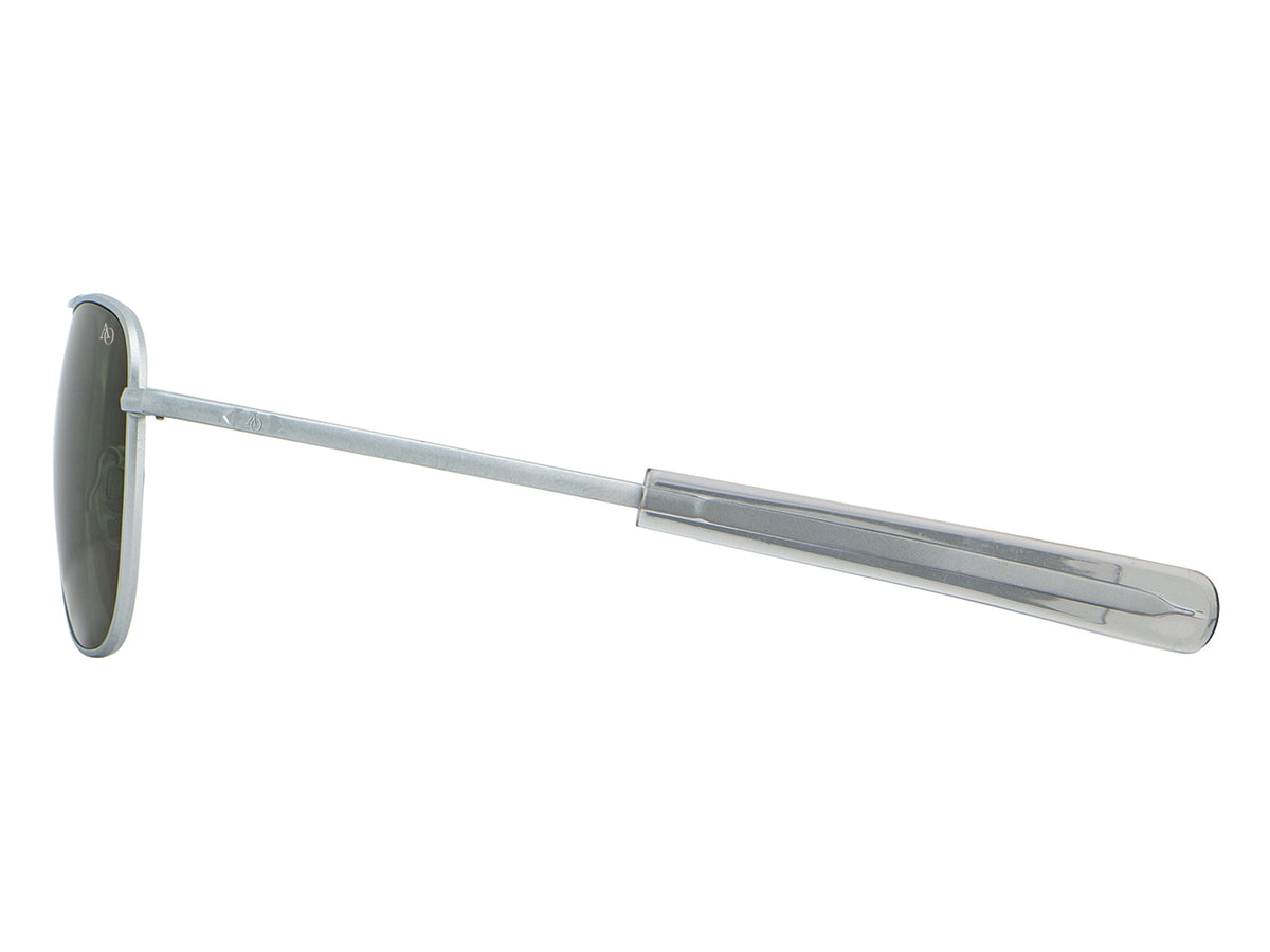 Original Pilot Matte Silver Green Nylon Lens