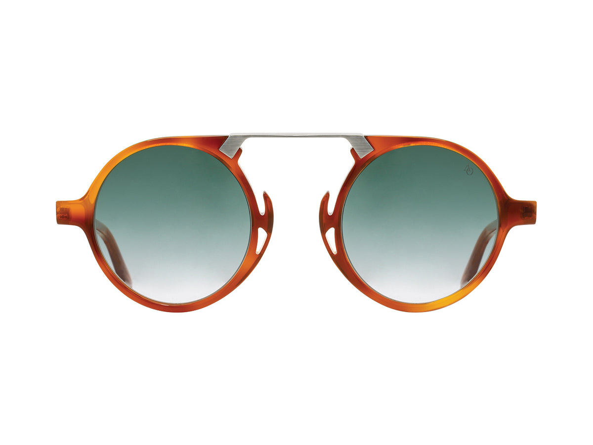 Oxford Havana & Gunmetal Green Gradient Nylon Lens