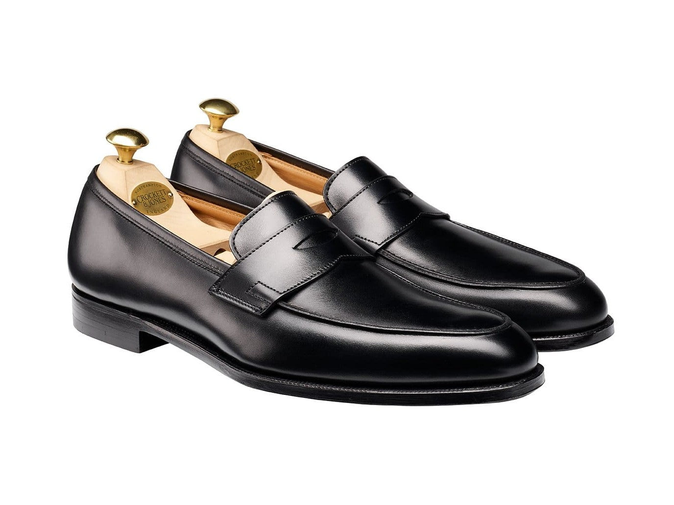 crockett&jones MONKTON 7 1/2E 26cm Melbourne Black Calf – Double Monk
