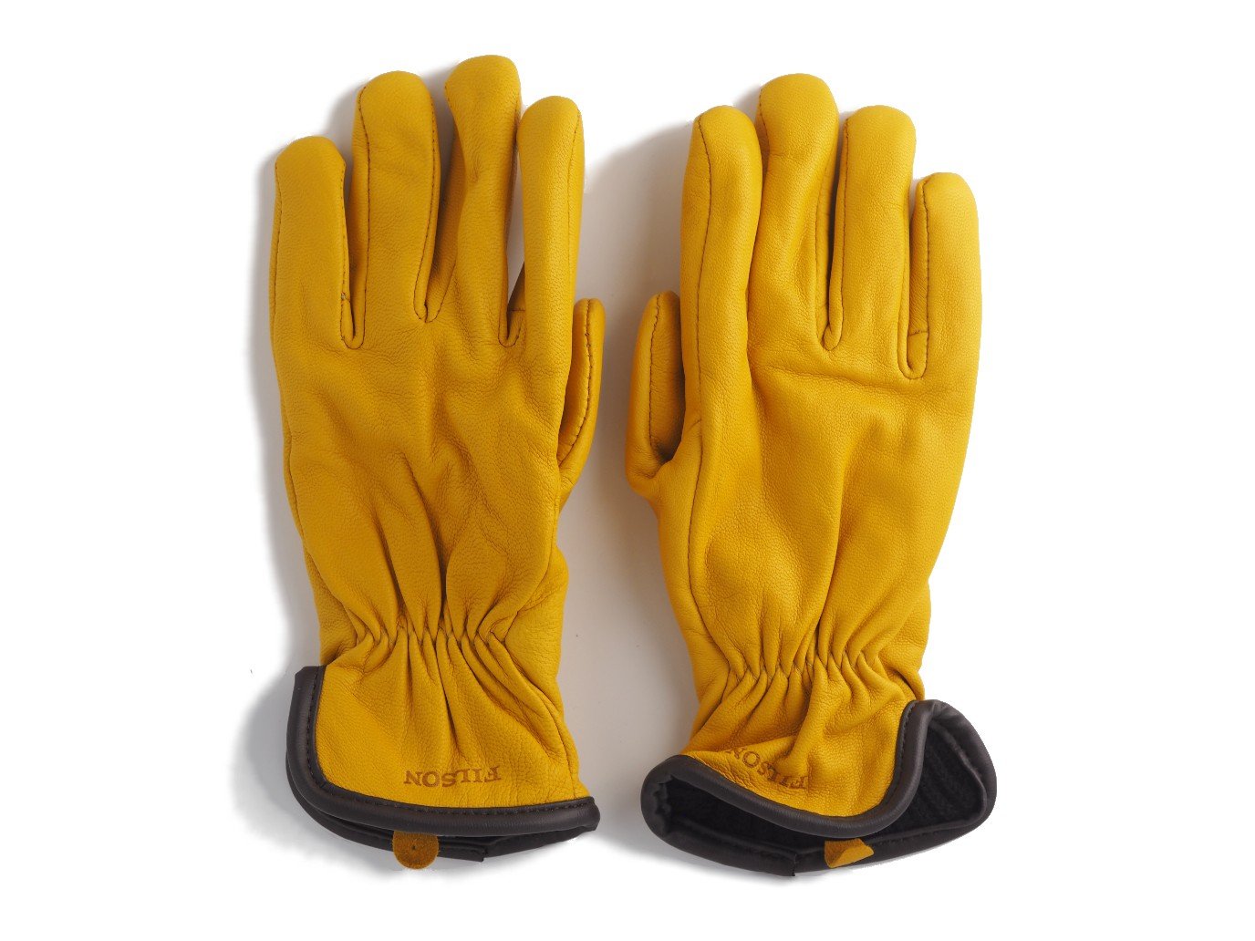 Original Goatskin Gloves Tan Lined Double Monk 