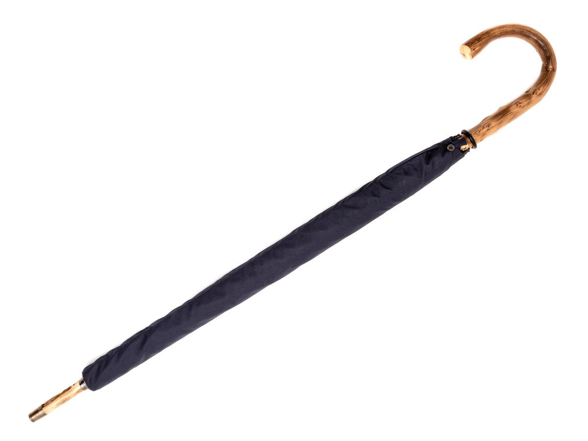 Canopy cover of solid congo Fox Umbrella with navy canopy
