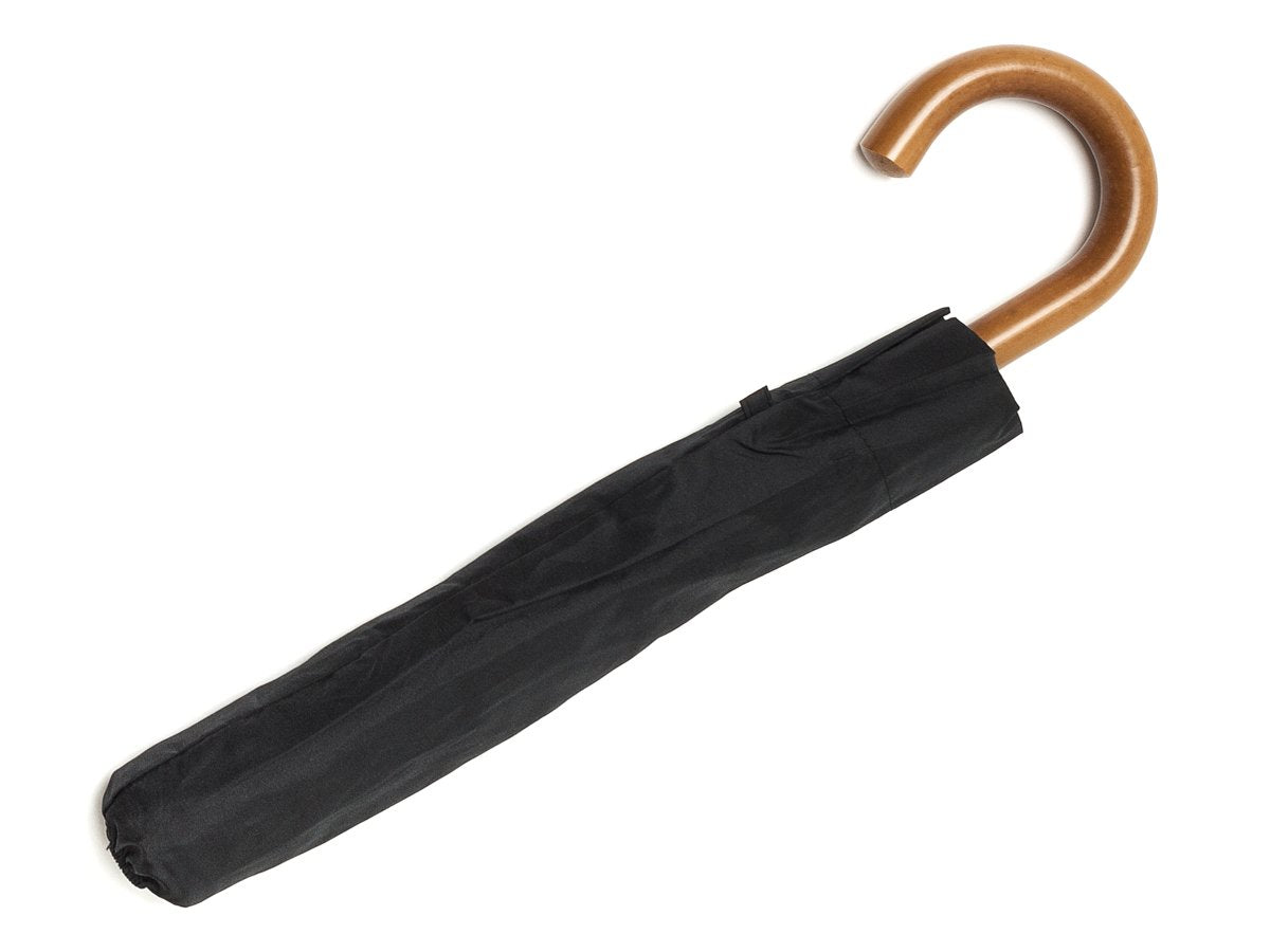 Canopy cover of malacca handle telescopic Fox Umbrella with black canopy
