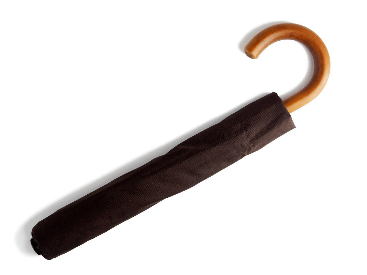Canopy cover of malacca handle telescopic Fox Umbrella with brown canopy