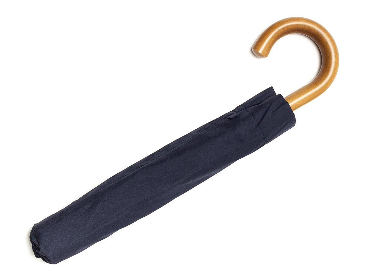 Canopy cover of malacca handle telescopic Fox Umbrella with navy canopy