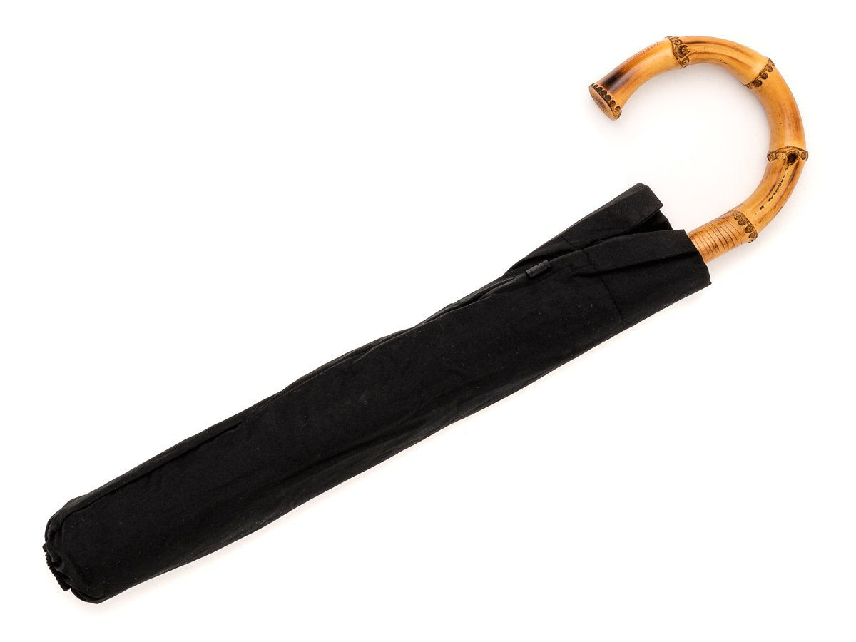 Canopy cover of whangee handle telescopic Fox Umbrella with black canopy