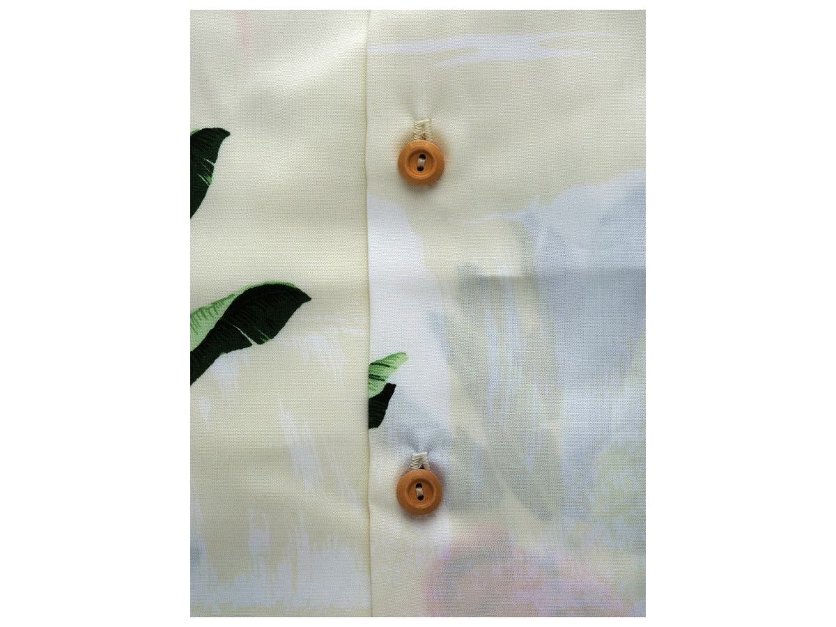 Aloha Shirt Flamingo Beige