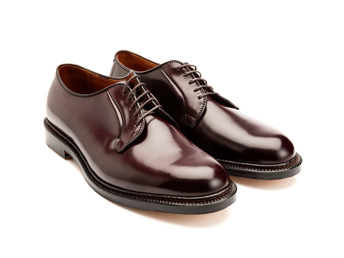 Plain Toe Blucher Color 8 Shell Cordovan E-width – Double Monk