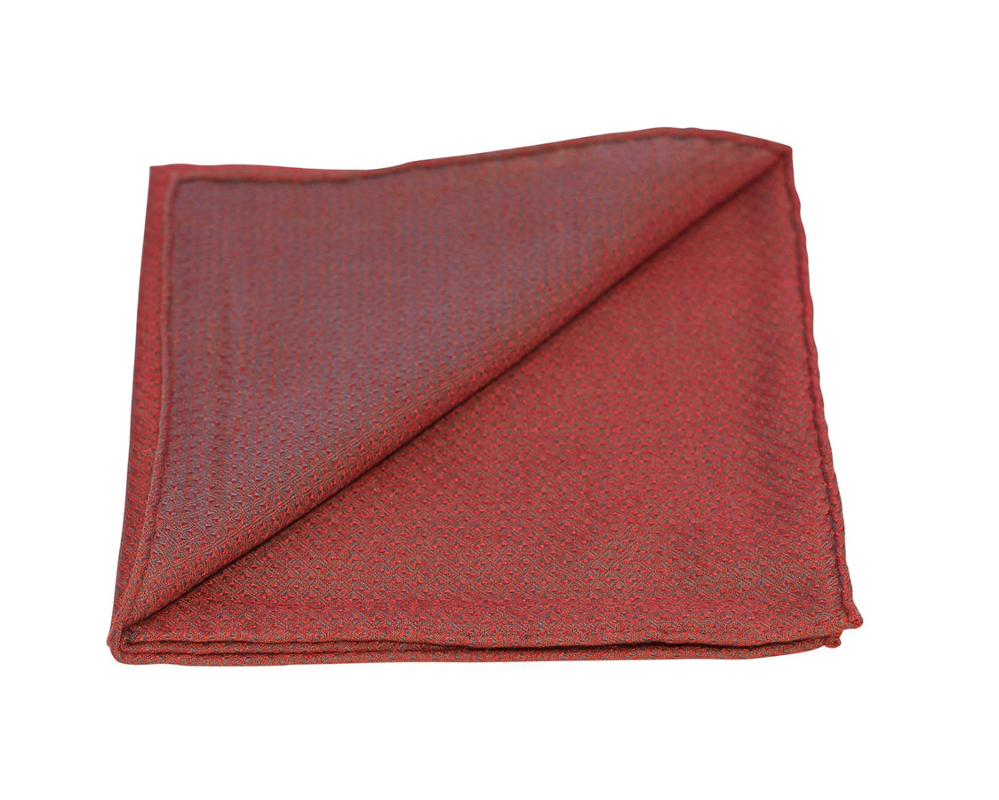 Red Diams Pocket Square