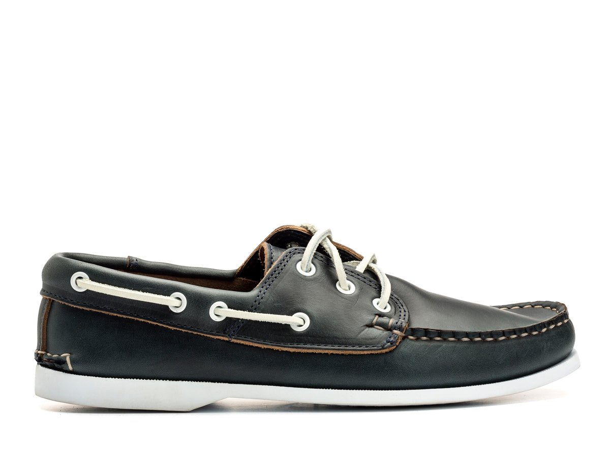 Classic Boat Shoe Unlined Navy Chromexcel – Double Monk
