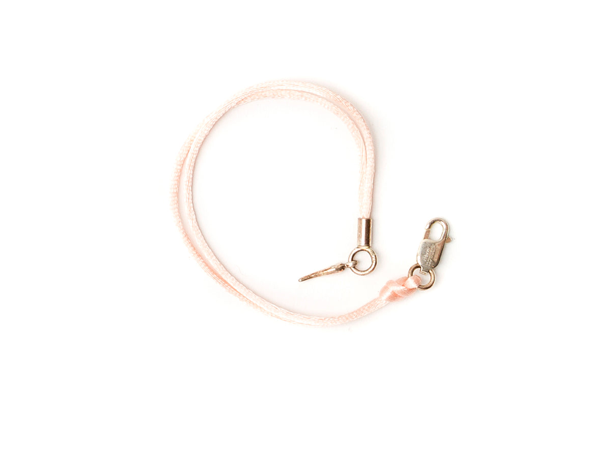 Silk Bracelet with Lucky Chilli Pink