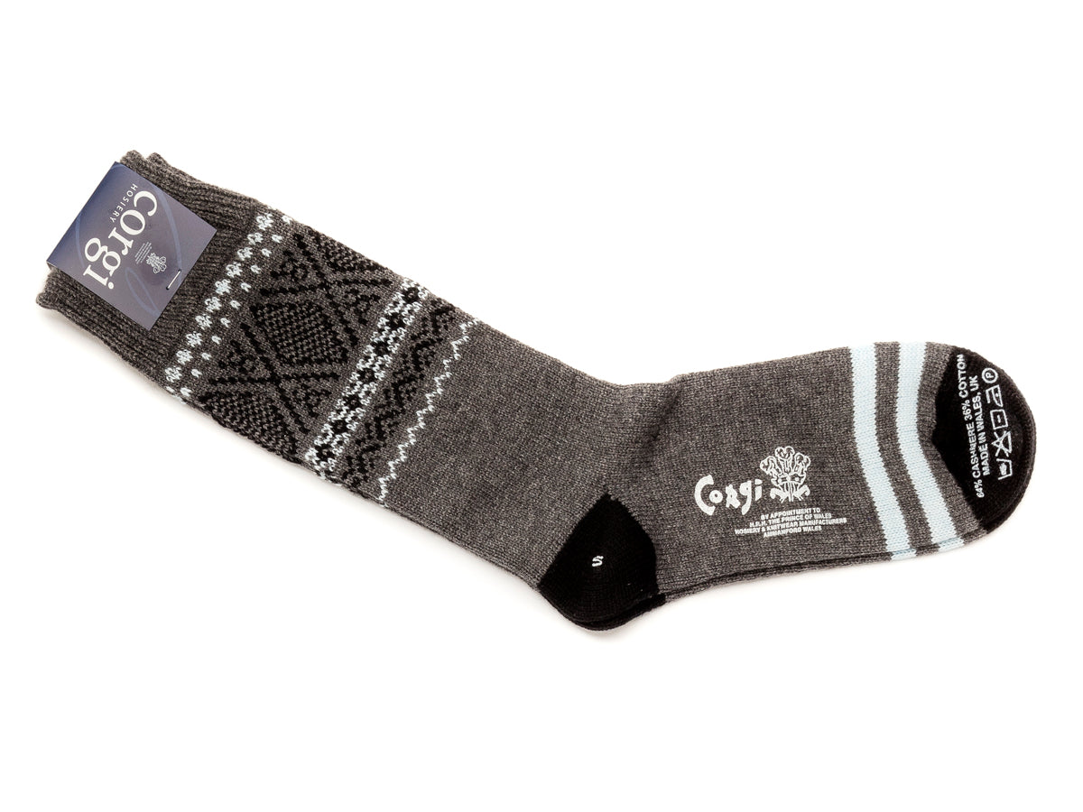 Cashmere Cotton Socks Grey