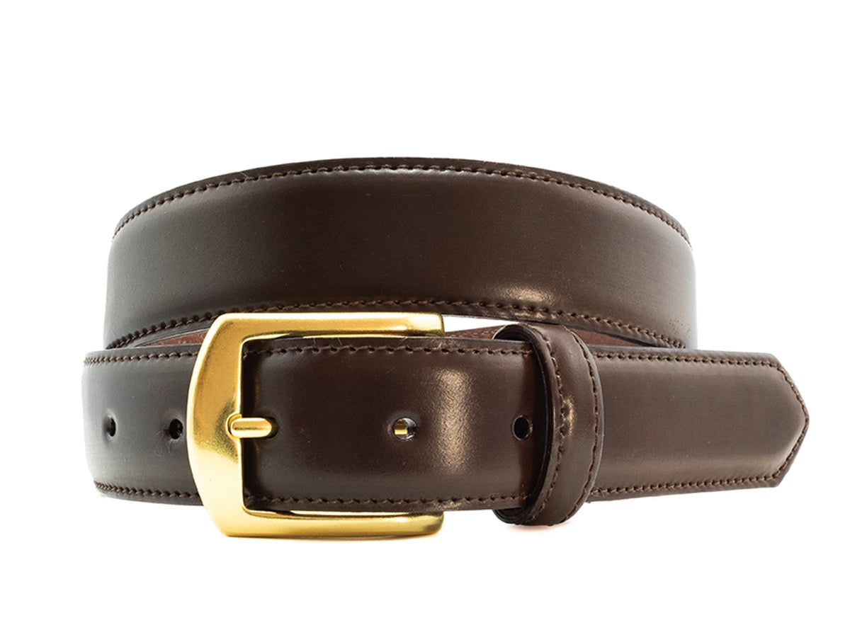 Belt Cigar Cordovan Brass Buckle