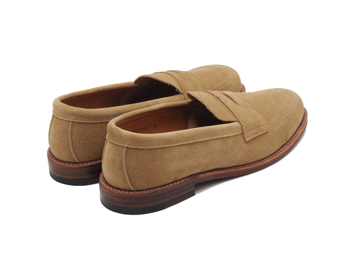 Unlined Khrone Penny Loafer Tan Suede