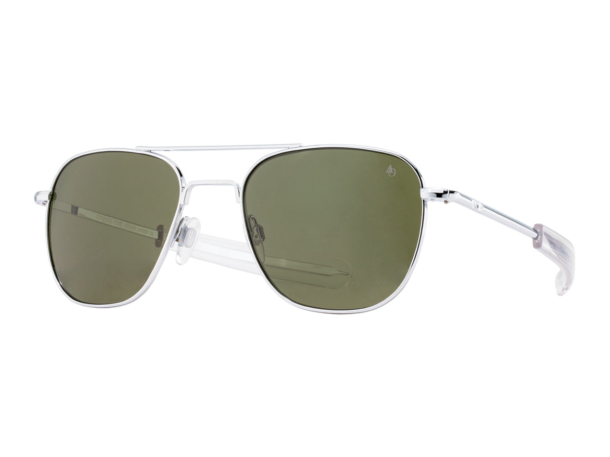 Original Pilot Silver Green Glass Lens