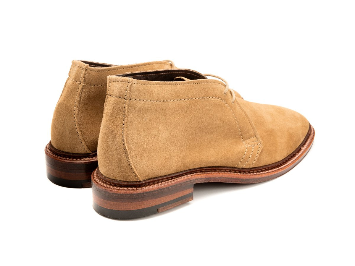 Unlined Chukka Boot Tan Suede â Double Monk