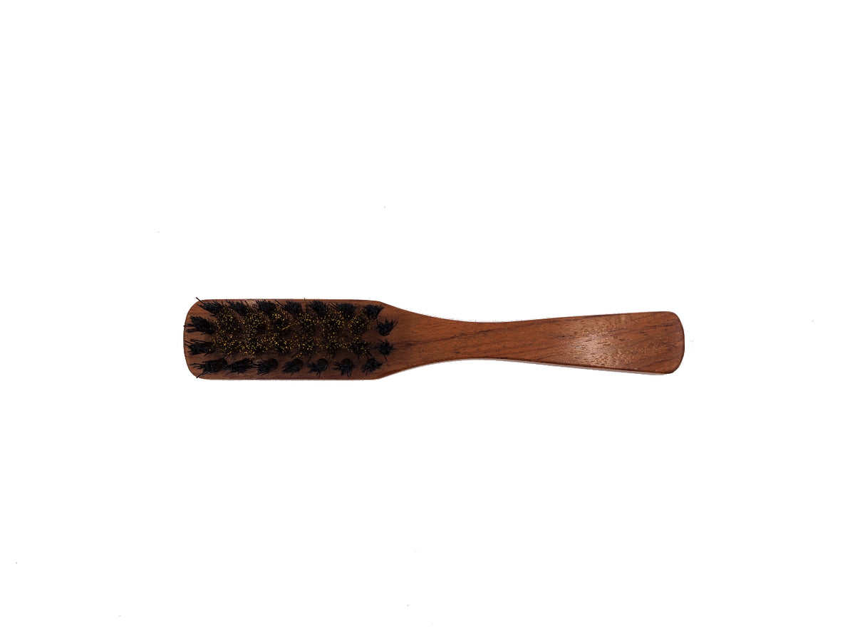 Gold Medal Bubinga Handle Brass and Bristle Suede Brush