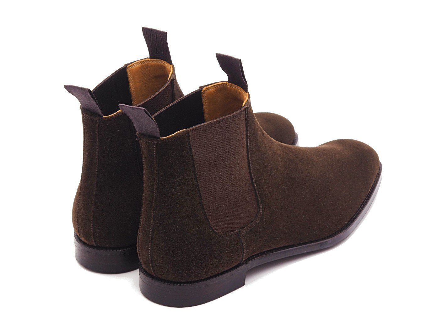 Maitland Dark Brown Calf Suede – Double Monk