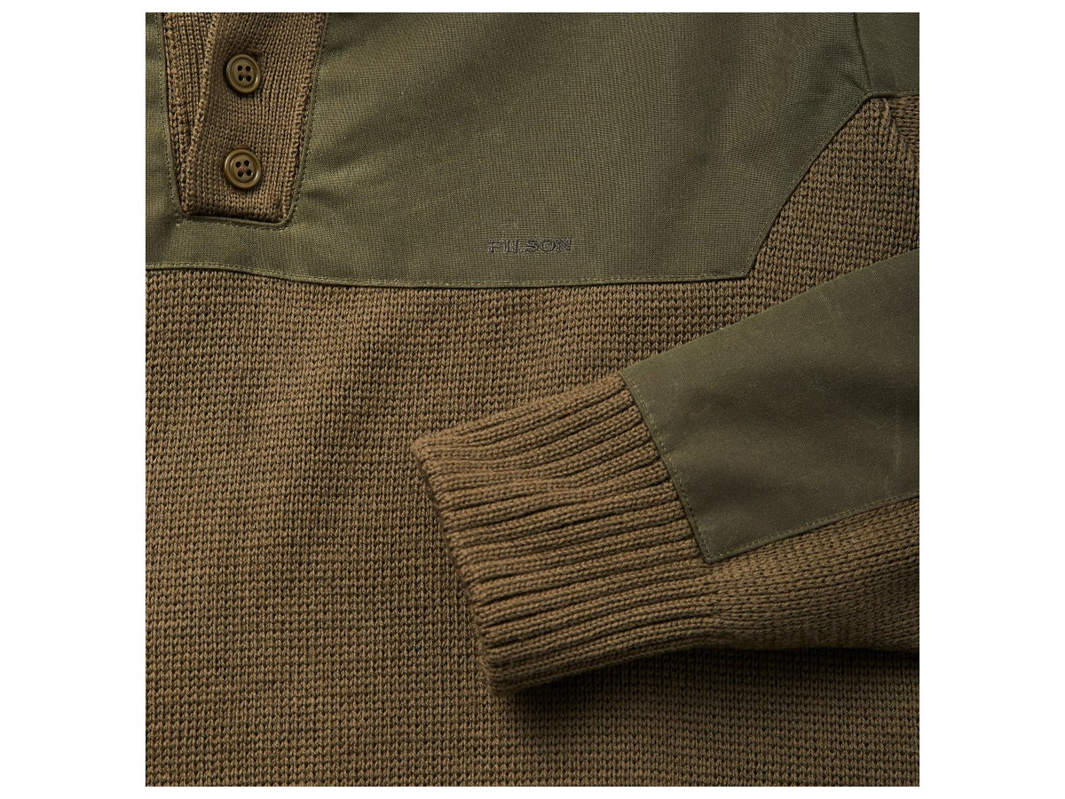 Henley Guide Sweater Peat Green