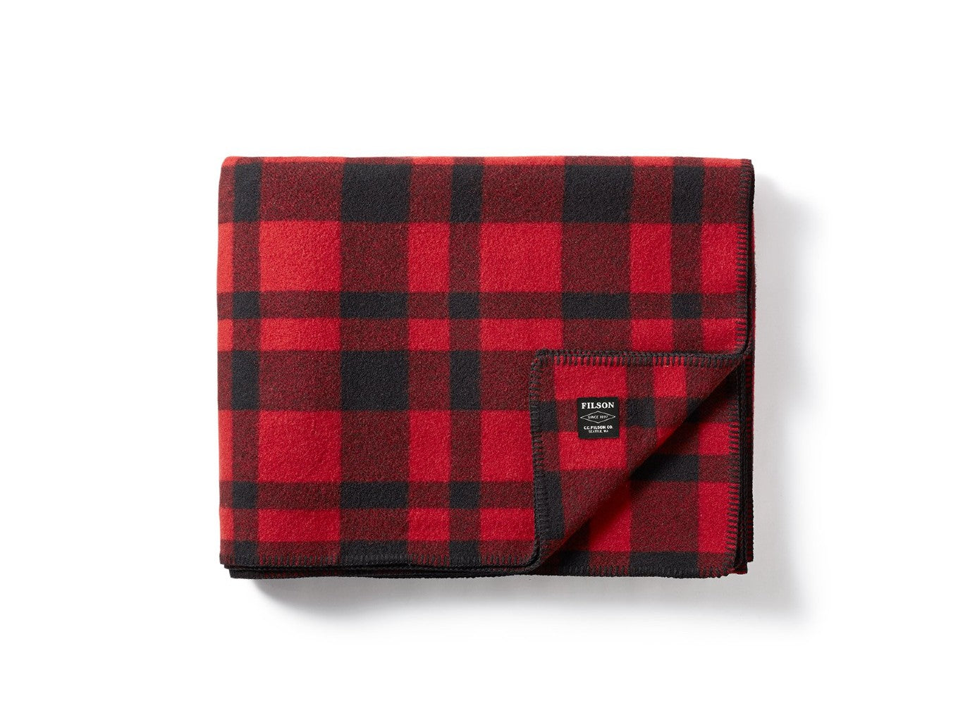 Filson Mackinaw Blanket in red and black