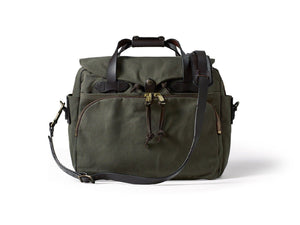 Front view of Filson Padded Computer Bag in otter green