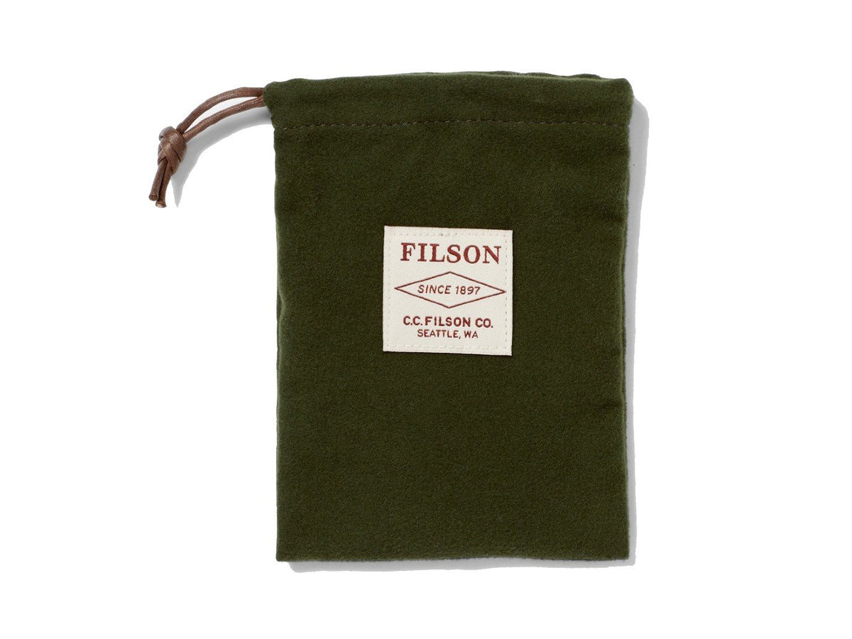 Presentation bag for Rugged Twill Outfitter Card Wallet in otter green