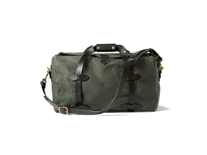 Front view of Filson Small Duffle bag in otter green