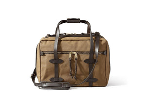 Front view of Filson Small Pullman Suitcase in tan