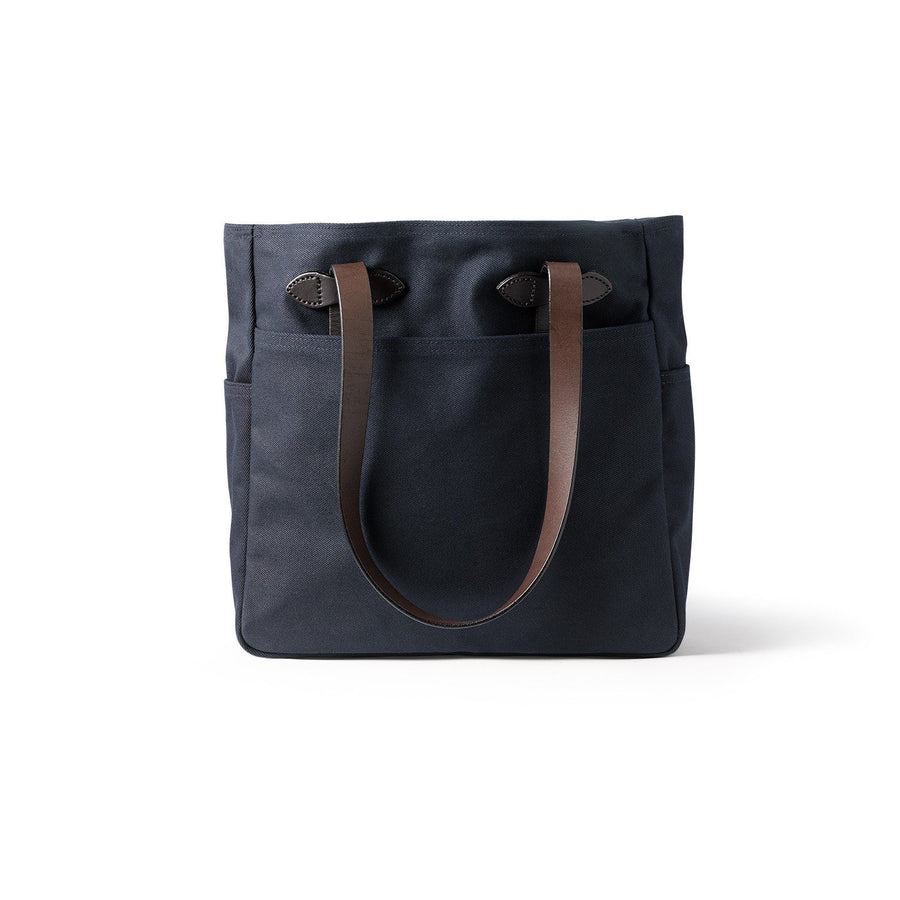 Back view of Filson Tote Bag Without Zipper in navy