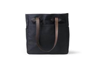 Front view of Filson Tote Bag Without Zipper in navy