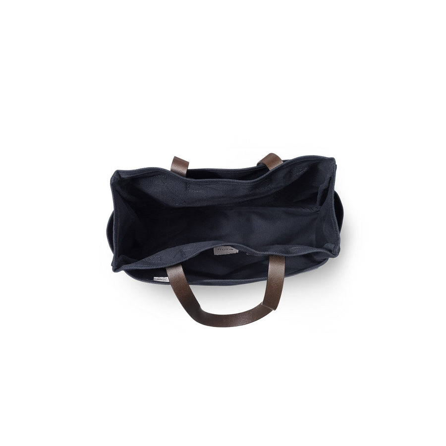 Top view of Filson Tote Bag Without Zipper in navy