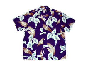 Aloha Shirt Calla Lily Purple