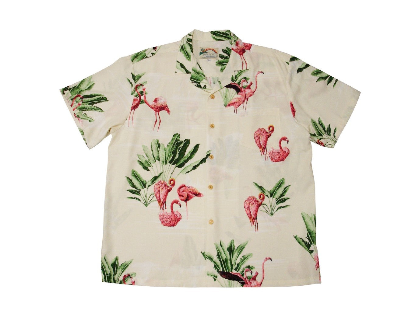 Aloha Shirt Flamingo Beige
