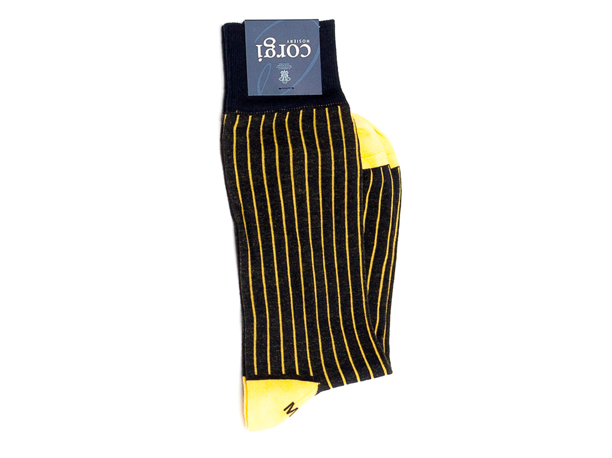 blue and black dress white and gold dress Over The Calf Mens Dress Socks Gold Green – Barataria Gent main image 0