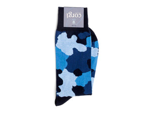Camouflage Socks Black Blue