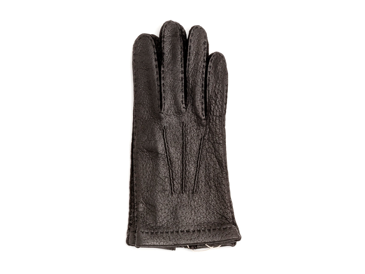 Unlined Pecary Gloves Black