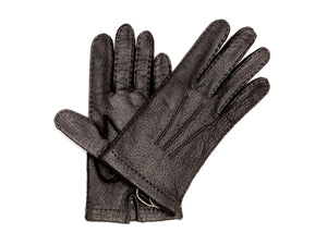 Unlined Pecary Gloves Black
